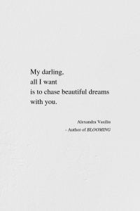 Chasing Dreams - Poem by Alexandra Vasiliu, Author of BLOOMING