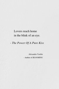 Lovers - Love Poem by Alexandra Vasiliu, Author of BLOOMING
