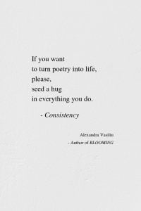 Seed A Hug - Inspirational Poem by Alexandra Vasiliu, Author of BLOOMING