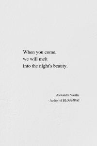 Love Poem by Alexandra Vasiliu, Author of BLOOMING