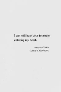 Missing You - Poem by Alexandra Vasiliu, Author of BLOOMING