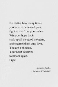 Rise From Ashes - Poem by Alexandra Vasiliu, Author of Blooming