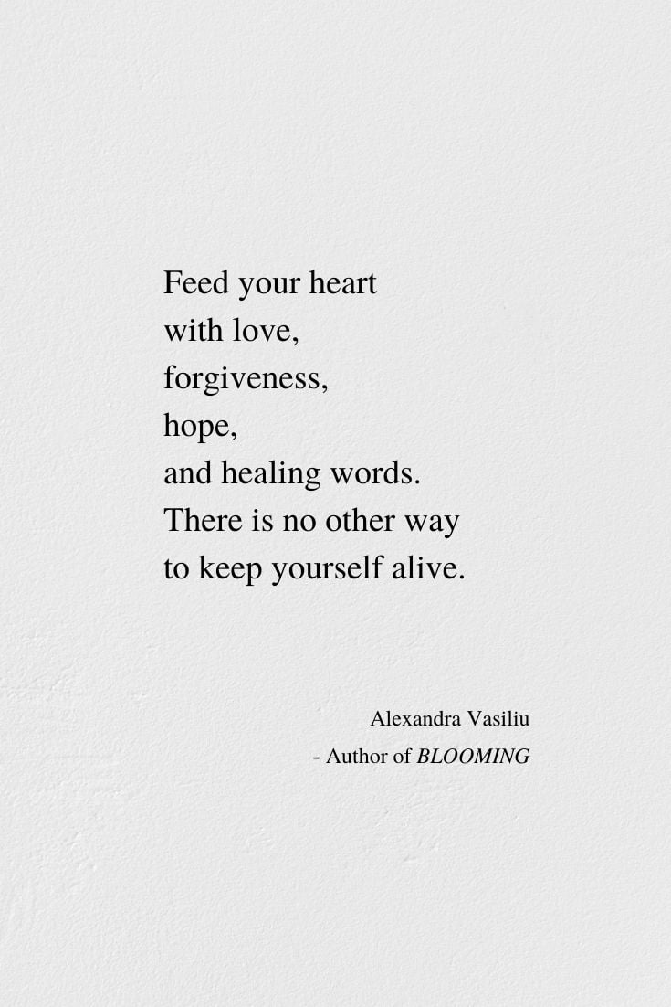 Keep Yourself Alive – Healing Poem by Alexandra Vasiliu, Author of ...