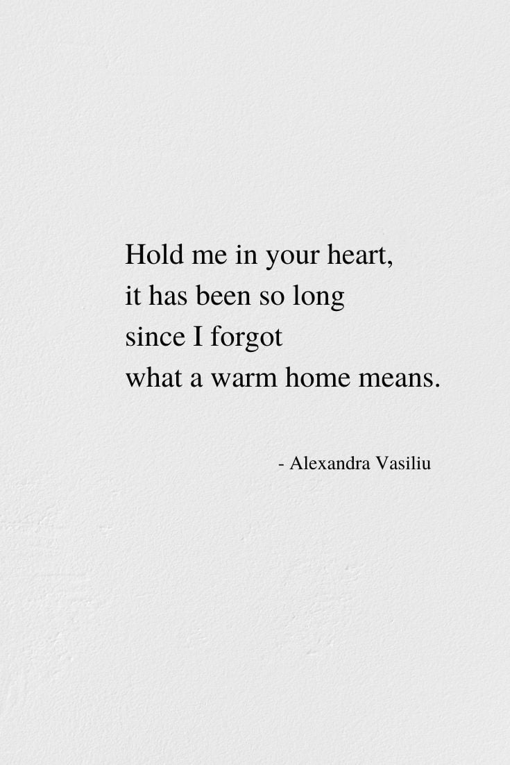 A Warm Home - Love Poem by Alexandra Vasiliu, Author of BLOOMING and HEALING WORDS