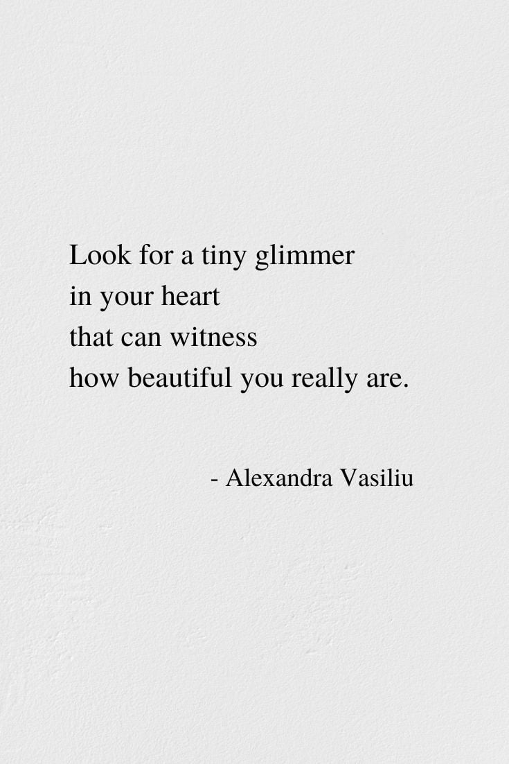 How Beautiful You Really Are - Poem by Alexandra Vasiliu, Author of HEALING WORDS and BLOOMING
