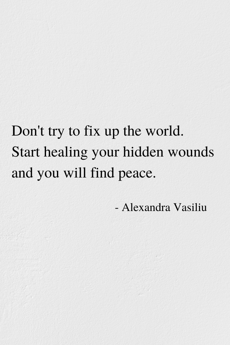 Find Inner Peace_Poem by Alexandra Vasiliu, bestselling author of Healing Is a Gift, Healing Words, Be My Moon, Blooming, Through the Heart's Eyes, Magnetic, and Plant Hope