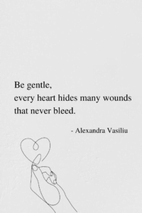 Be Gentle_Poem from the poetry book 'Healing Is a Gift' by Alexandra Vasiliu