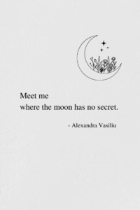 Poem from the love poetry book 'Be My Moon' by Alexandra Vasiliu