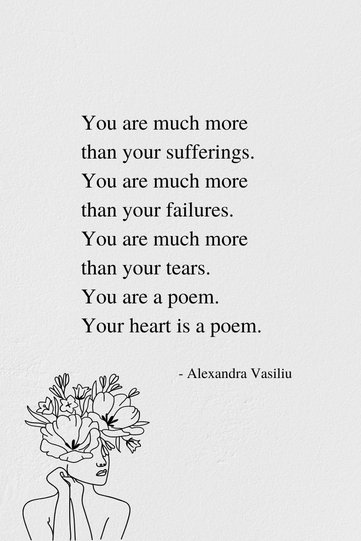 Poem from the powerful poetry book 'Healing Is a Gift' by Alexandra Vasiliu Poem from the powerful poetry book 'Healing Is a Gift' by Alexandra Vasiliu