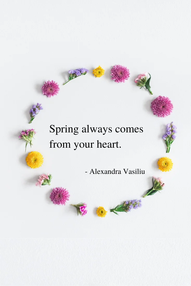 Beautiful poem from the uplifting poetry book, 'Blooming' by Alexandra Vasiliu